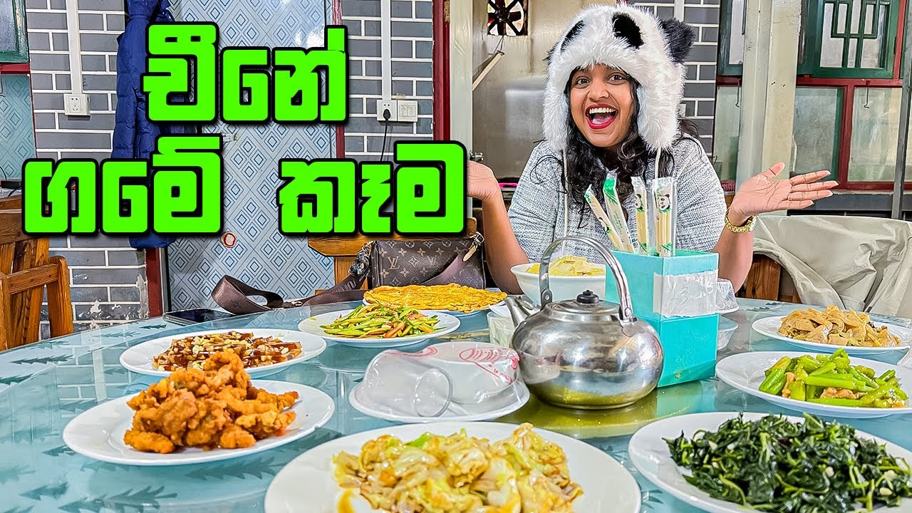 ගමේ තාලෙට චීන කෑම | Chinese Village Food
