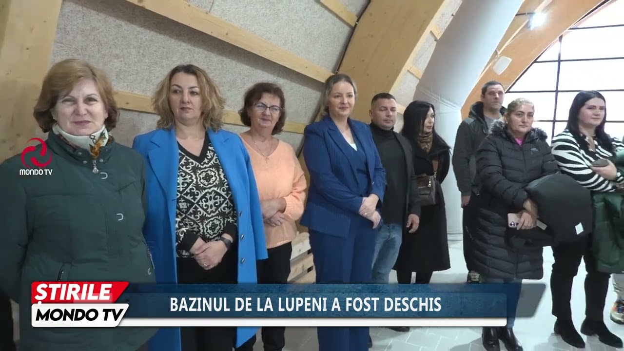 BAZINUL DE LA LUPENI A FOST DESCHIS