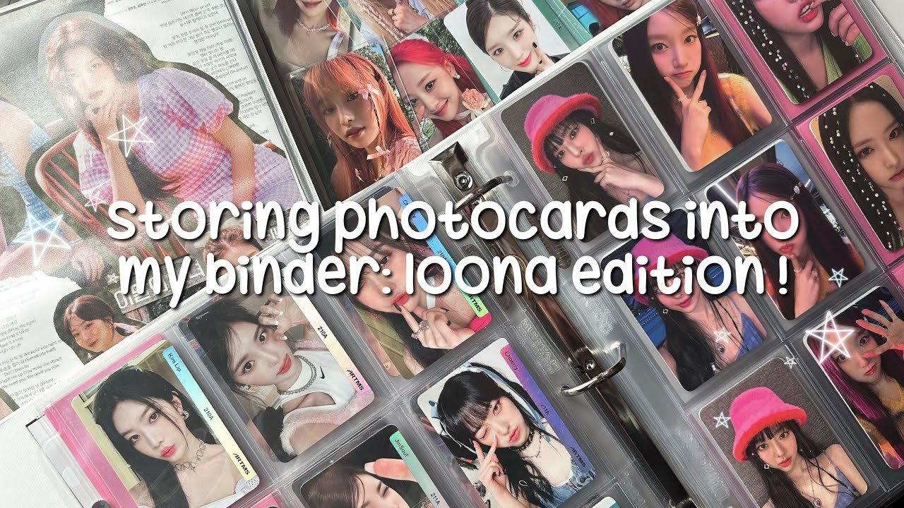 storing photocards: loona edition! (+ ot5 loossemble, ot5 artms, chuu)