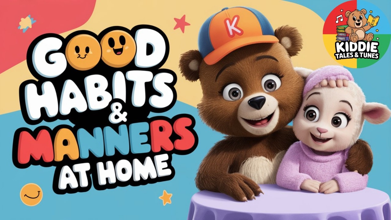 Good Habits & Manners at Home 🏡 Fun Learning with Kiddie the Bear & Friends Kiddie Tales & Tunes 🐻