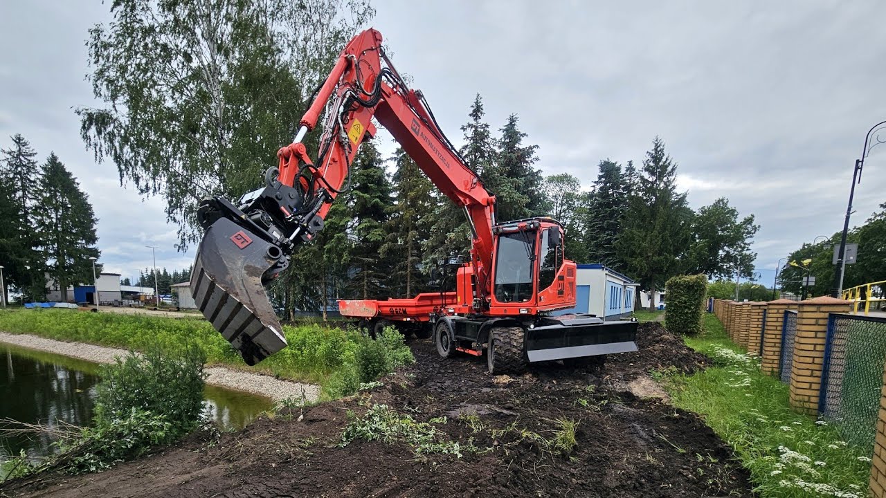 Volvo EWR170E Oilquick OQTR-E19 | Porządkowanie terenu po zakończonej budowie