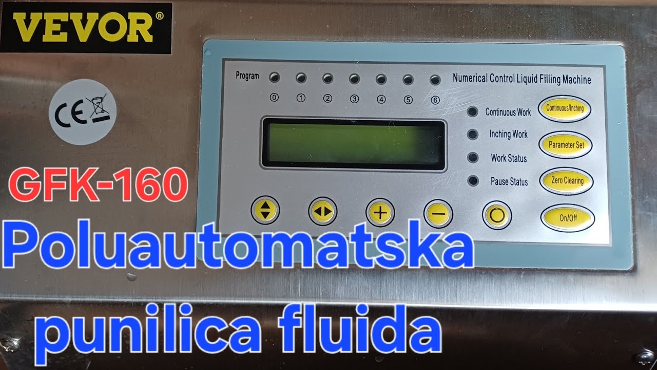 Vevor GFK 160 - Punilica fluida - Kako brzo puniti tečnost u ambalažu