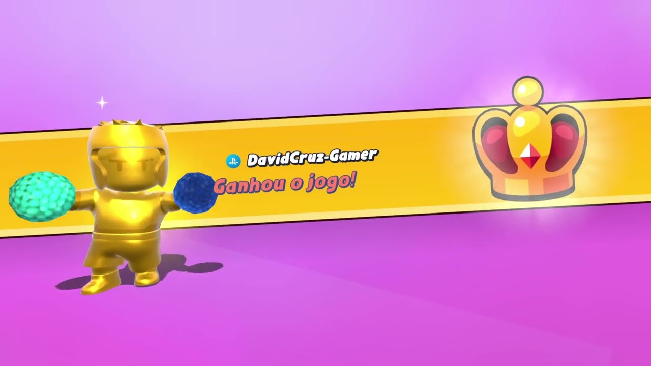 Jogando corrida individual no Stumble guys