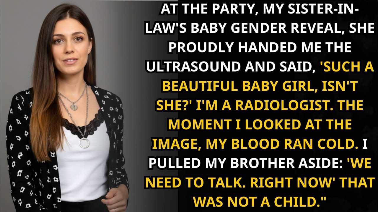 At the party, my sister-in-law gave me the ultrasound; I froze, pulled my brother aside_ She’s not
