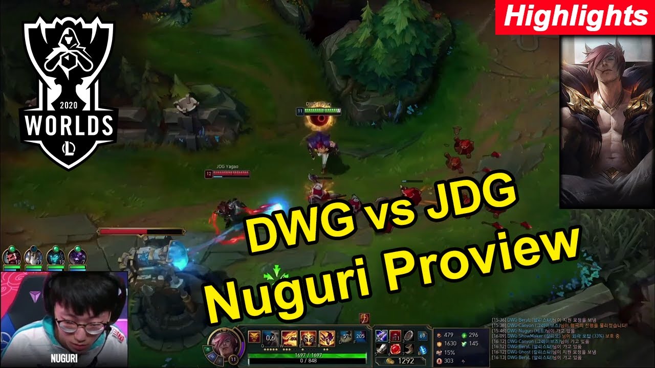 [Proview] Nuguri Sett | DWG vs JDG - Worlds 2020 Group Day 6 | 너구리개인화면 - 2020월드 챔피언십