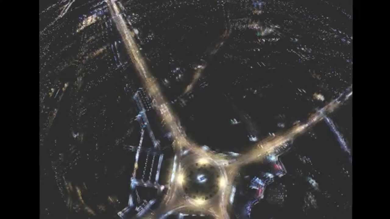 Ночное Московское кольцо ( Аэросъемка Skyview Crimea)
