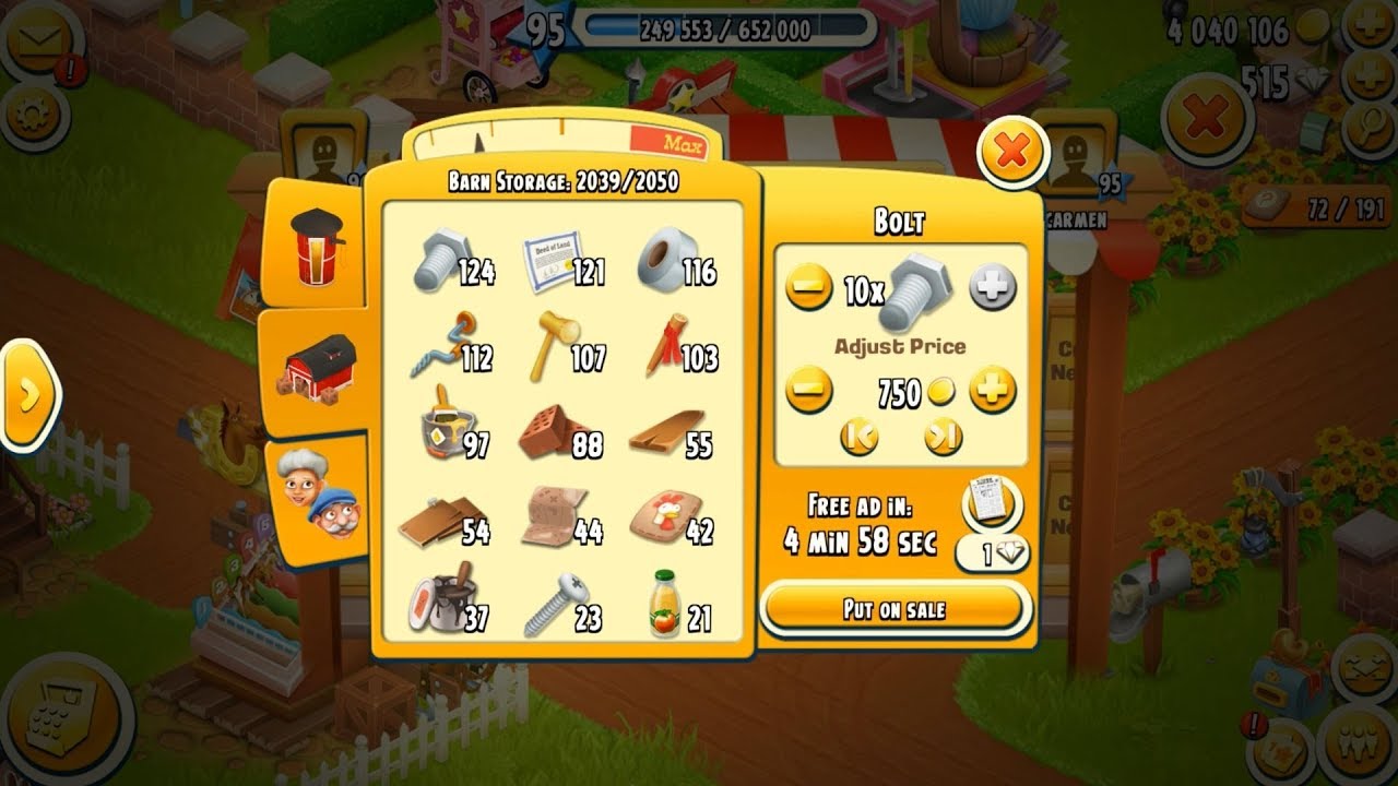 Hay Day Level 95 Update 19 HD 1080p