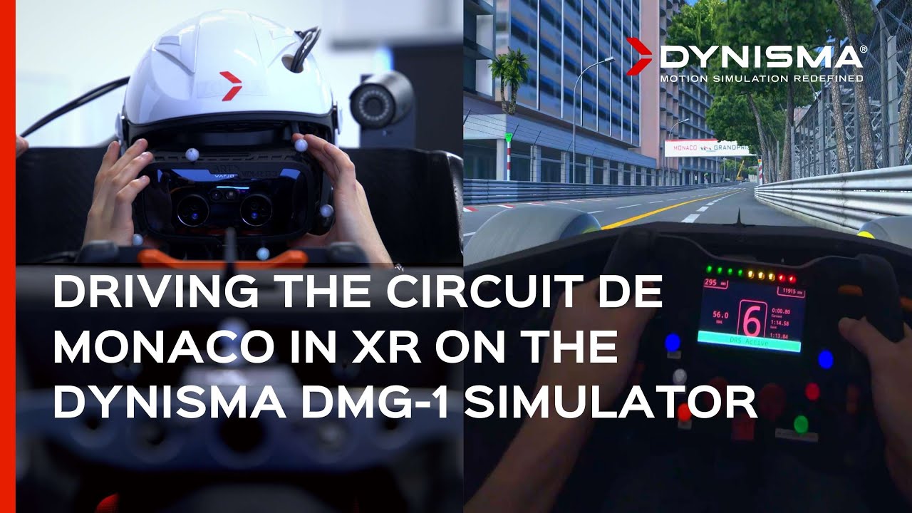 Driving the Circuit de Monaco in mixed reality on the Dynisma DMG-1 simulator