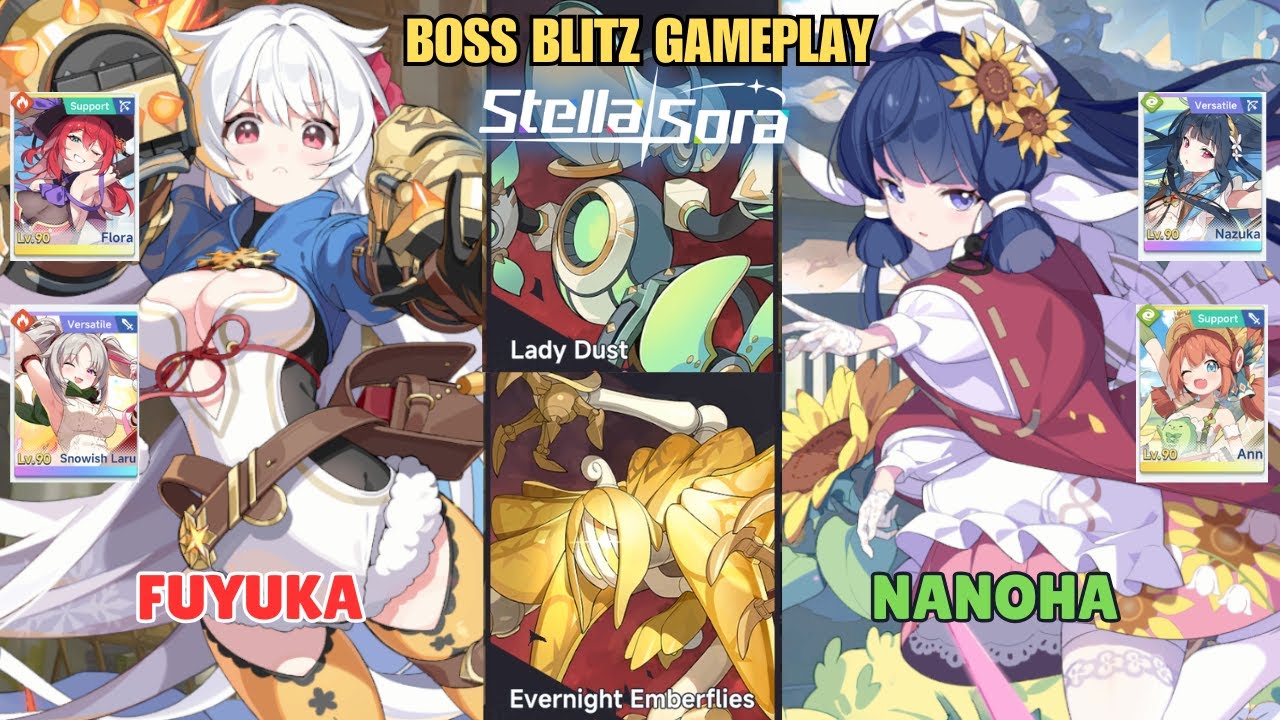 T0 Fuyuka  T1 Nanoha x T0 Nazuka Boss Blitz Stella Sora