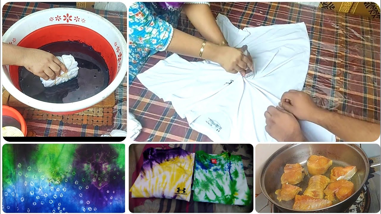 অনেকদিন পরে কাপড়ে যেভাবে বাটিক করেছি | Mach vuna recipe | tie dye | batik