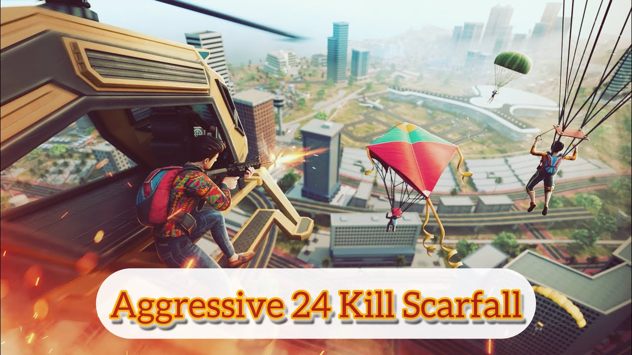 Aggressive 24 Kill Scarall2.0|| Scarfall2.0 Full Gameplay 😱
