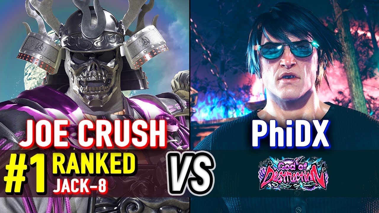 T8 🔥 JOE CRUSH (#1 Ranked Jack-8) vs PhiDX (Victor) 🔥 Tekken 8 High Level Gameplay