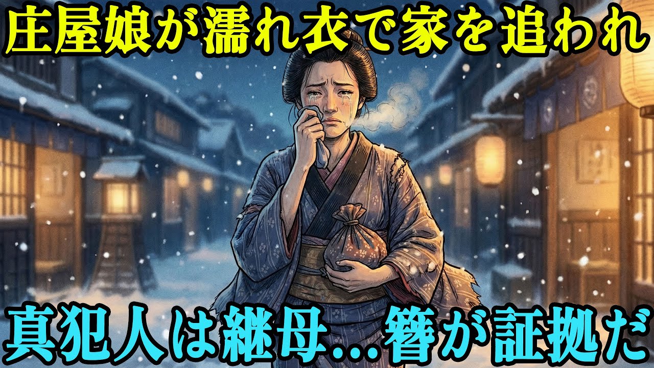継母が欲に駆られ庄屋の娘を陥れた。盗みの濡れ衣を着せ、家から追い出した 【感動・朗読】 野談 | 伝説 | 昔話 | 説話 | 民話