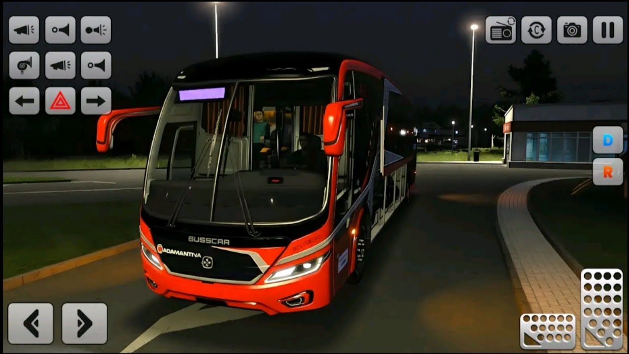 Bus simulator Indonesia game 3D game 🎮truck vehicle 3D game city bus stand driving Android gameplay 