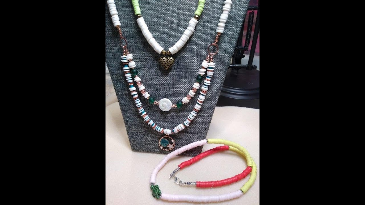 Three Heishi Bead Necklaces!
