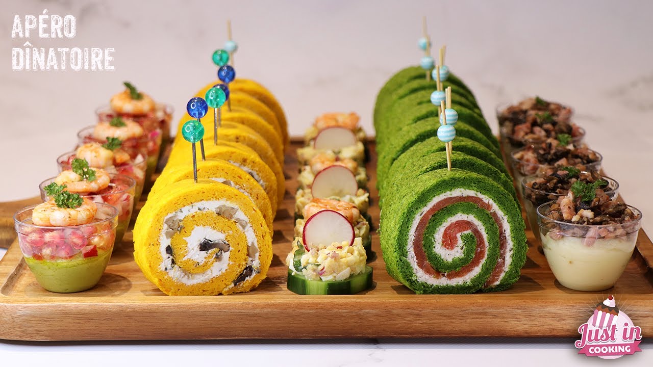 ❅ Recette d'Apéro Dînatoire pour les Fêtes : Bûches salées, Verrines… ❅