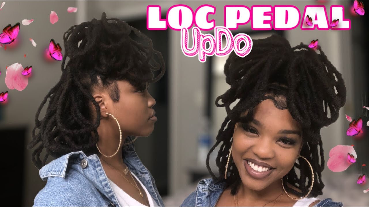 LOC STYLES w/ NO RETWIST💕| LOC PEDAL UPDO | Detailed tutorial