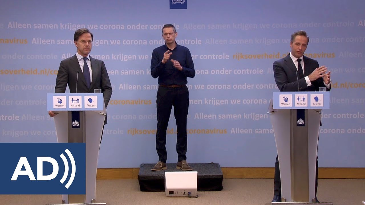 28 mei 2021: persconferentie Mark Rutte en Hugo de Jonge (video met audiodescriptie)
