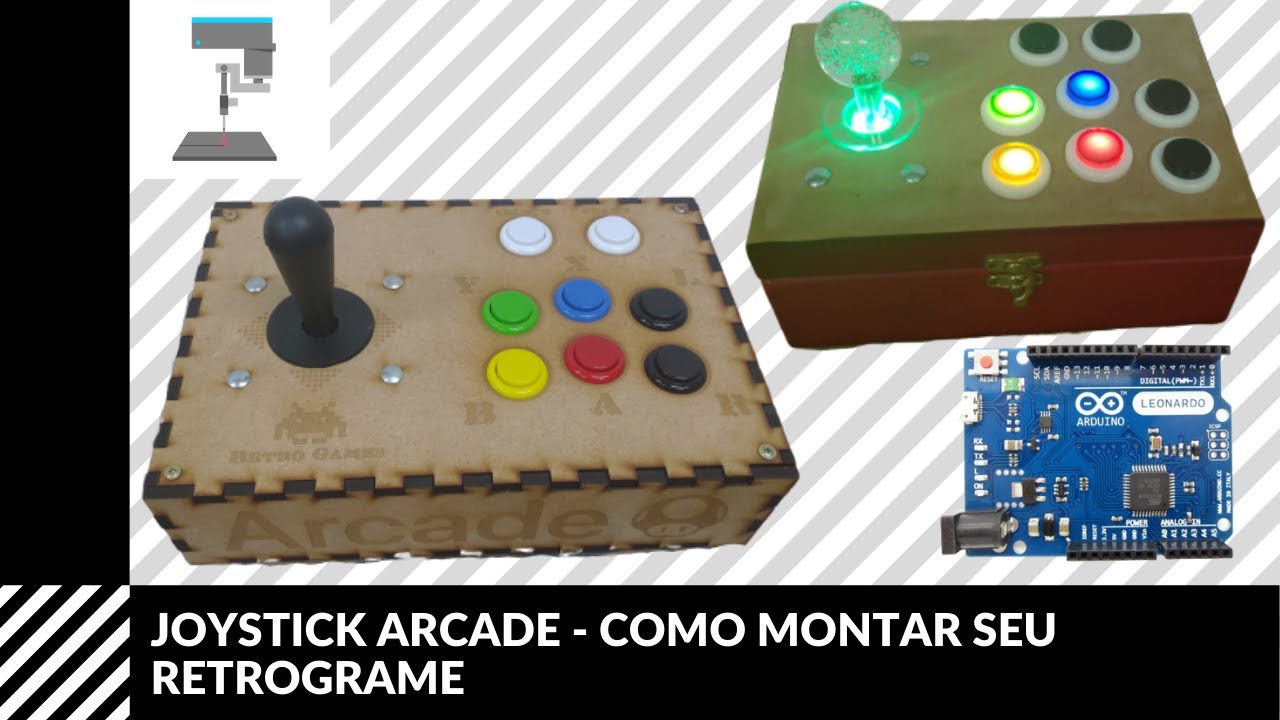 JOYSTICK ARCADE - COMO MONTAR SEU RETROGAME