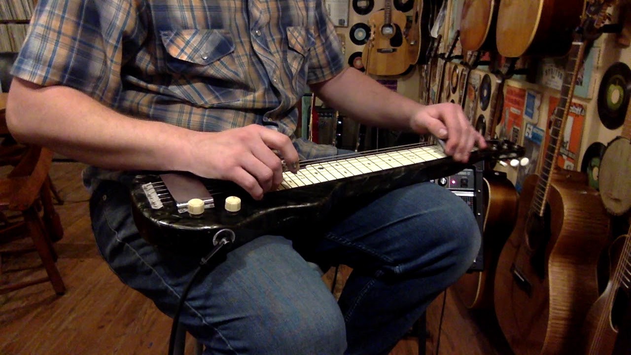 1950s Magnatone pearloid lap steel guitar