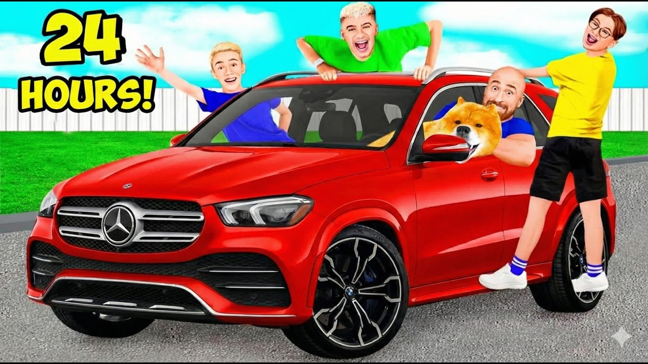 24 ЧАСА В МАШИНЕ!