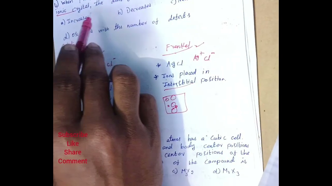 CSIR NET - 2013 Solid State Questions with explanation and answers