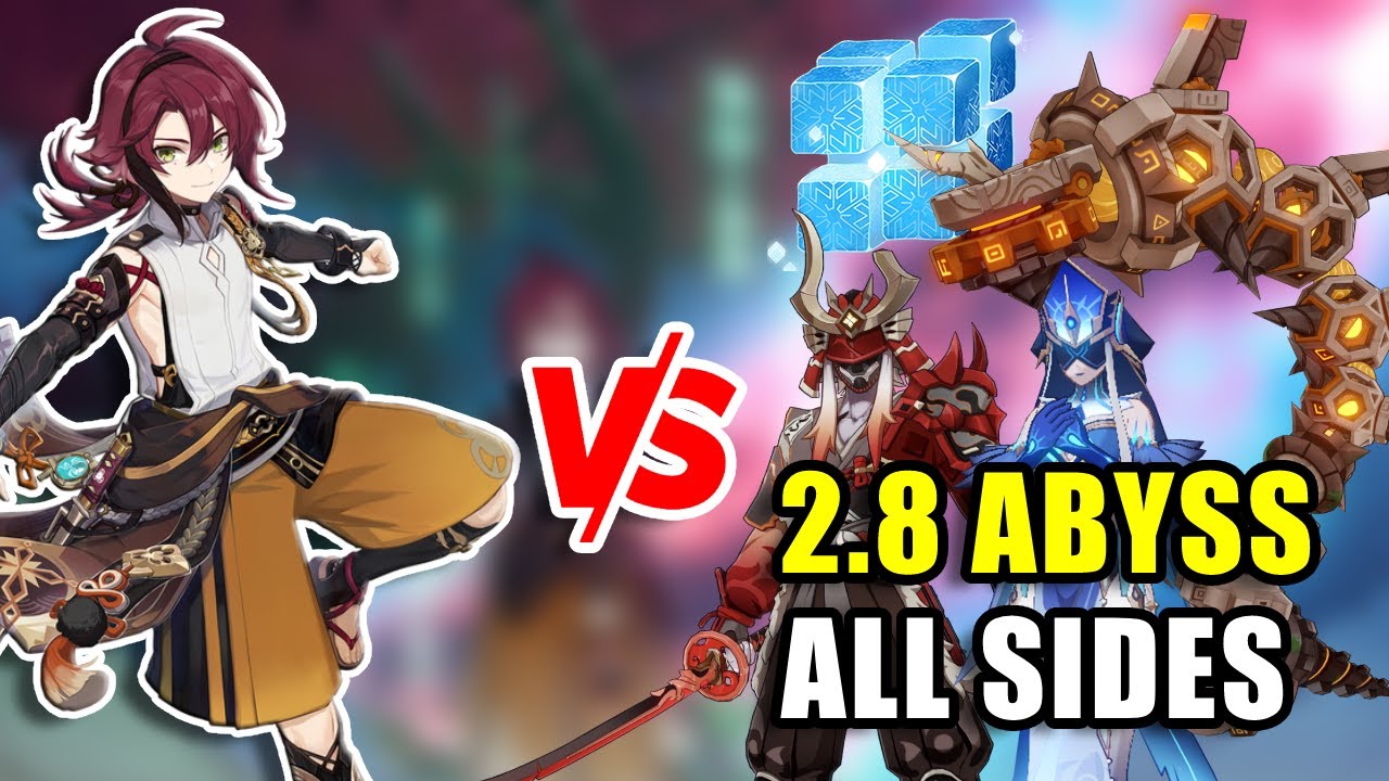 C0 Heizou Vs 2.8 Abyss Floor 12 All Chambers Both Sides | Genshin Impact