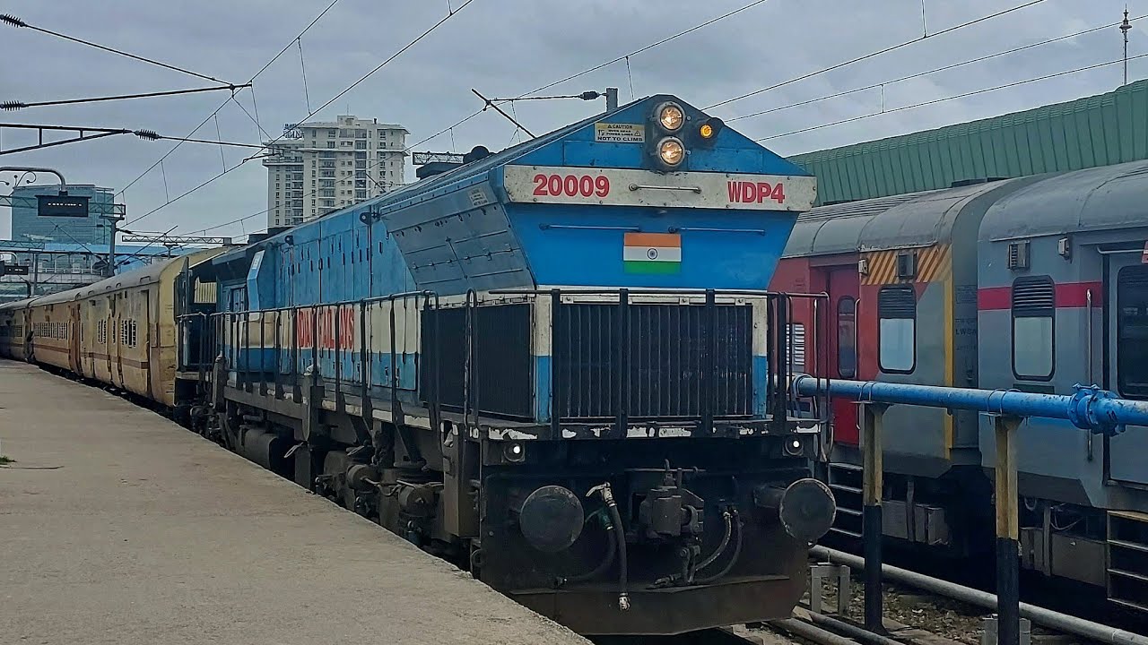 1 HOUR Ride behind an Imported EMD GT46PAC Diesel Locomotive| Furious Engine Sounds| INDIAN RAILWAYS