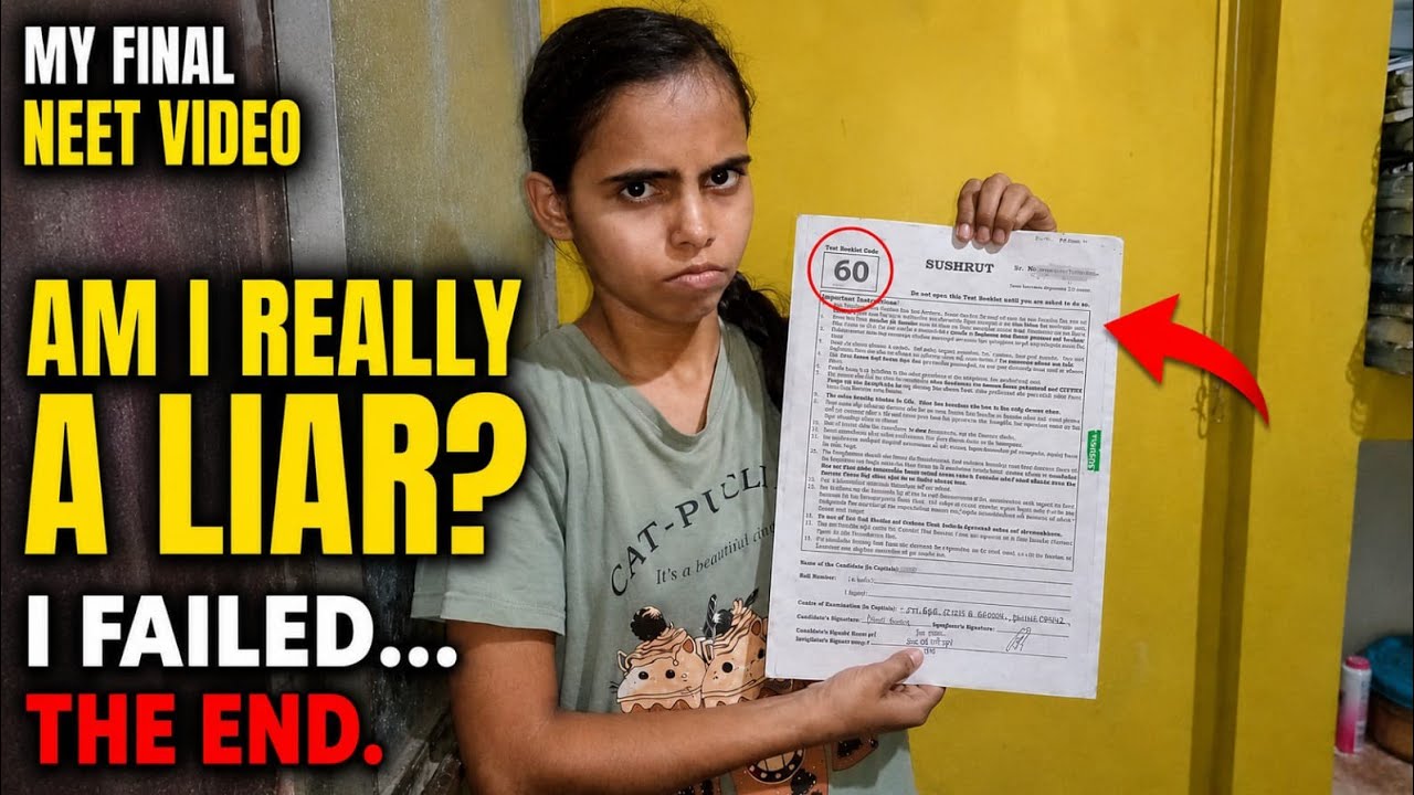 NEET 2026 Final Journey 💔 Am I Really A Liar? | I Failed... The End.