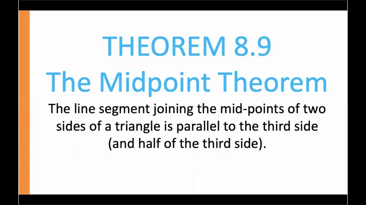 Video_9 Theorem 8.9 (Proof) | Grade 9 | CBSE | NCERT
