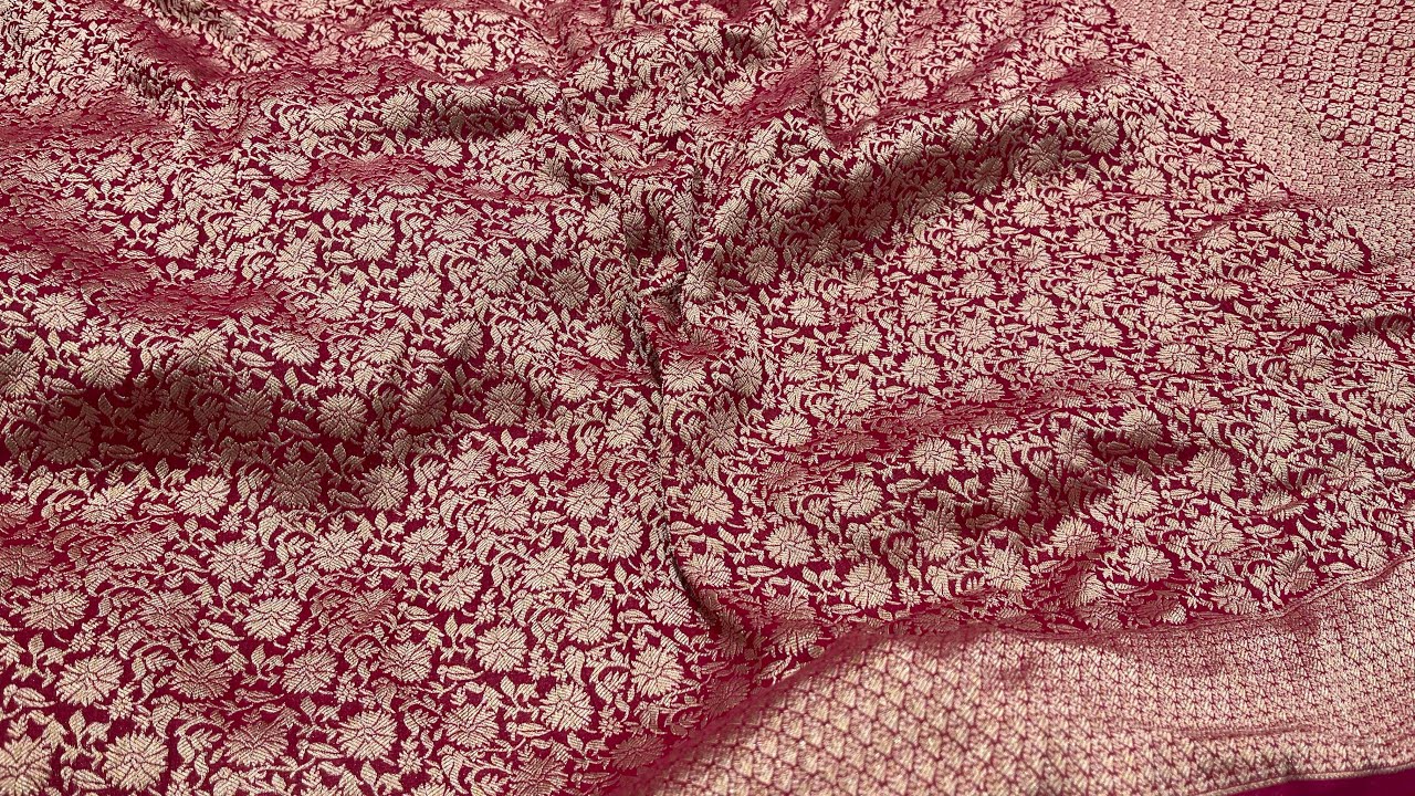 New banarsi pure khaddi Georgette , khaddi bandhini , pure khaddi organza sarees