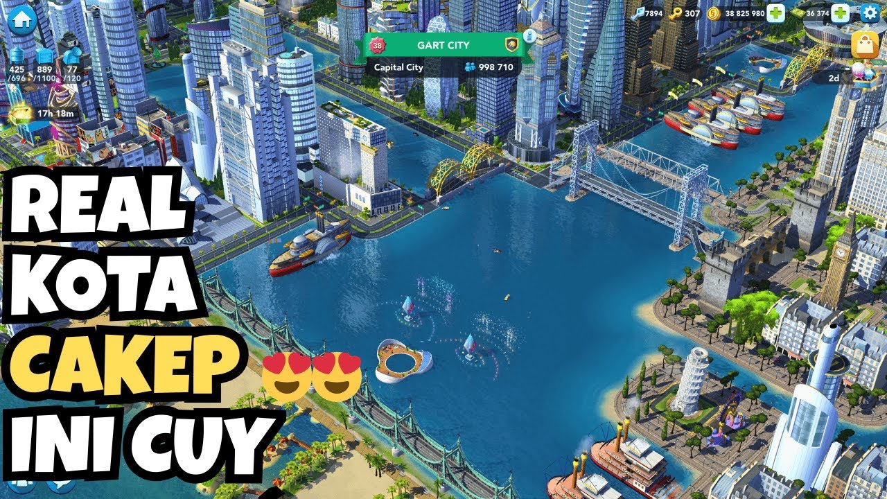DESAIN REALISTIS BANGET CUY | REVIEW KOTA GART CITY | SIMCITY BUILDIT