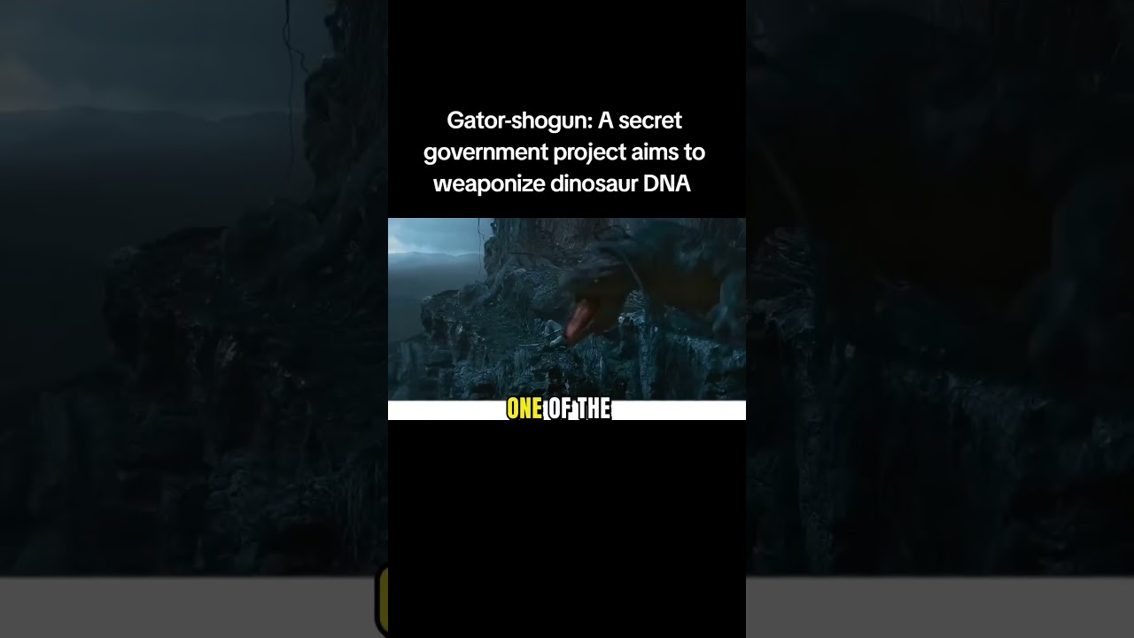 Gator-shogun: A secret government project aims to weaponize dinosaur DNA. Sci-fi 