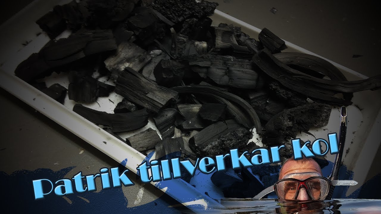 Patrik tillverkar Träkol