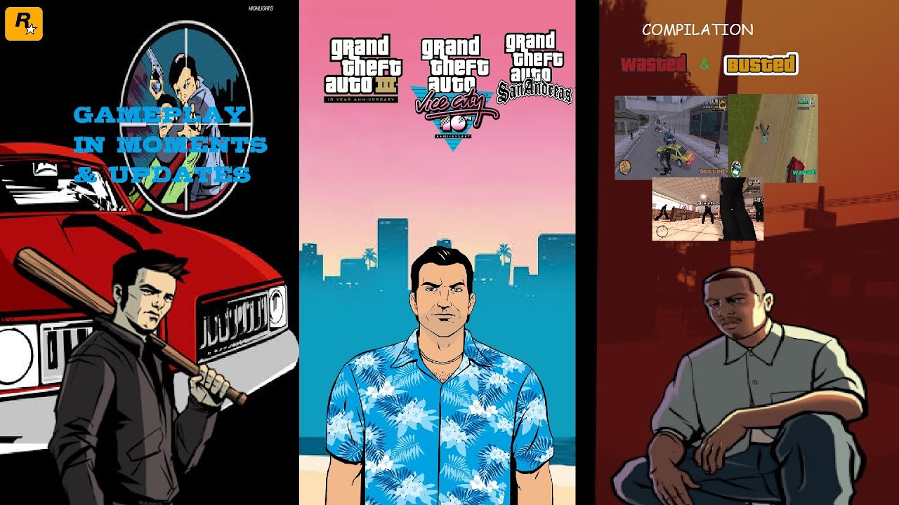 GTA The Trilogy C GAMEPLAY In Test - Wasted & Busted Compilation 1 [HD]