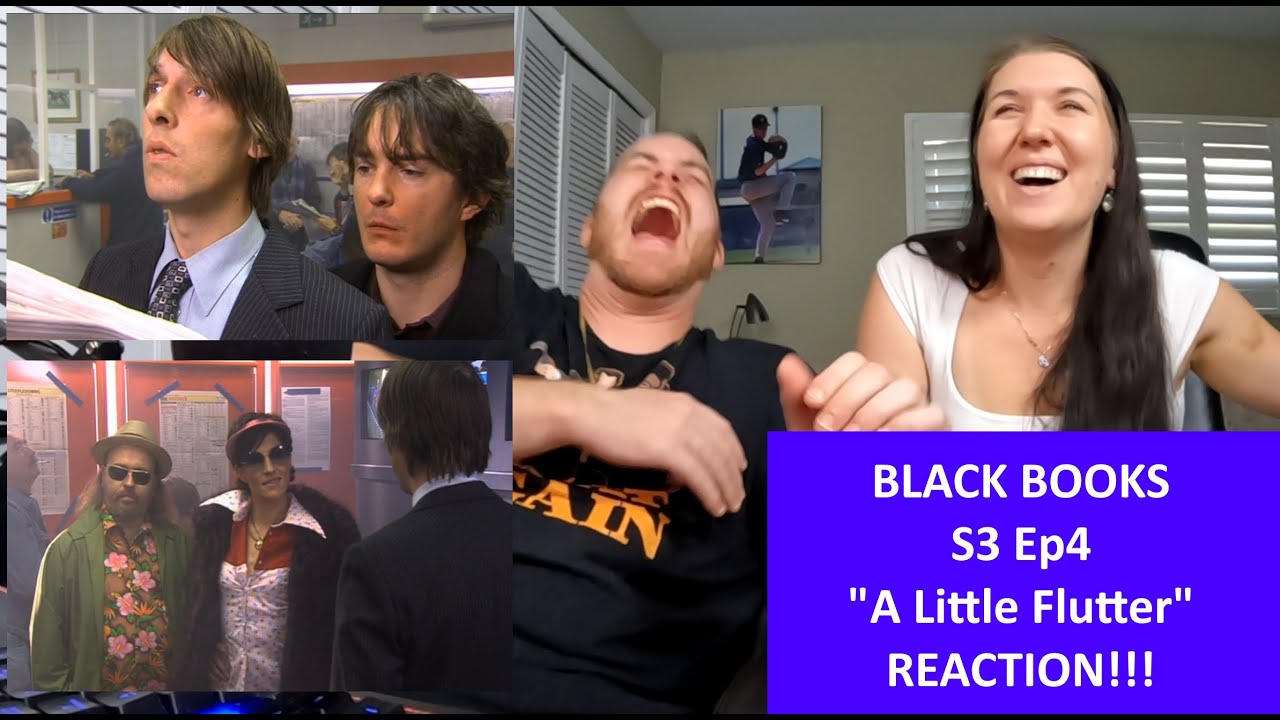 Americans React | BLACK BOOKS | A Little Flutter Season 3 Episode 4 | REACTION