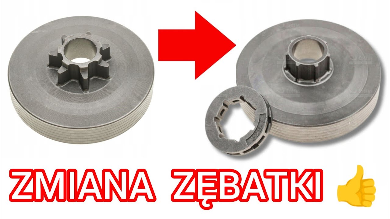 Jak zmienić zębatkę stałą na kółko pływające? w pilarce NAC DEMON Vevor Dedra Hecht Husqvarna.