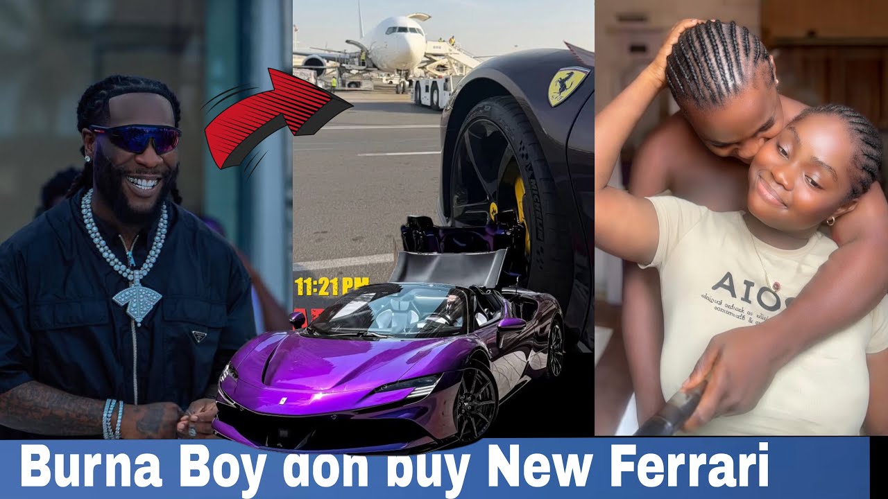 BURNA BOY SPEND 1. 7 BILLION TO BUY NEW FERRARI LIKE WIZKID OWN AS BRODA & SISTER DEY SURPRISE NAIJA