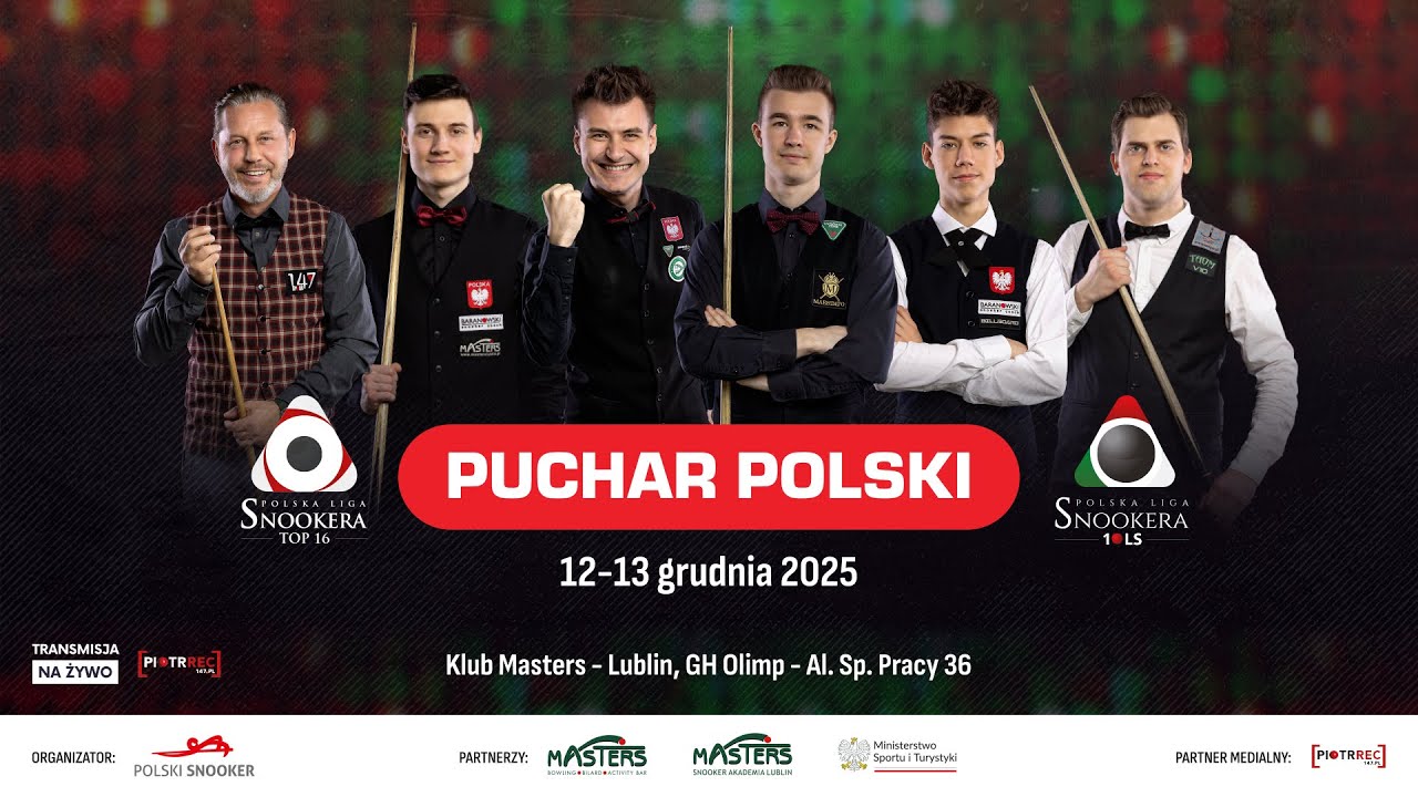 (półfinał) Oliwier Niziałek vs Michał Kotiuk: Puchar Polski – Snooker 2025