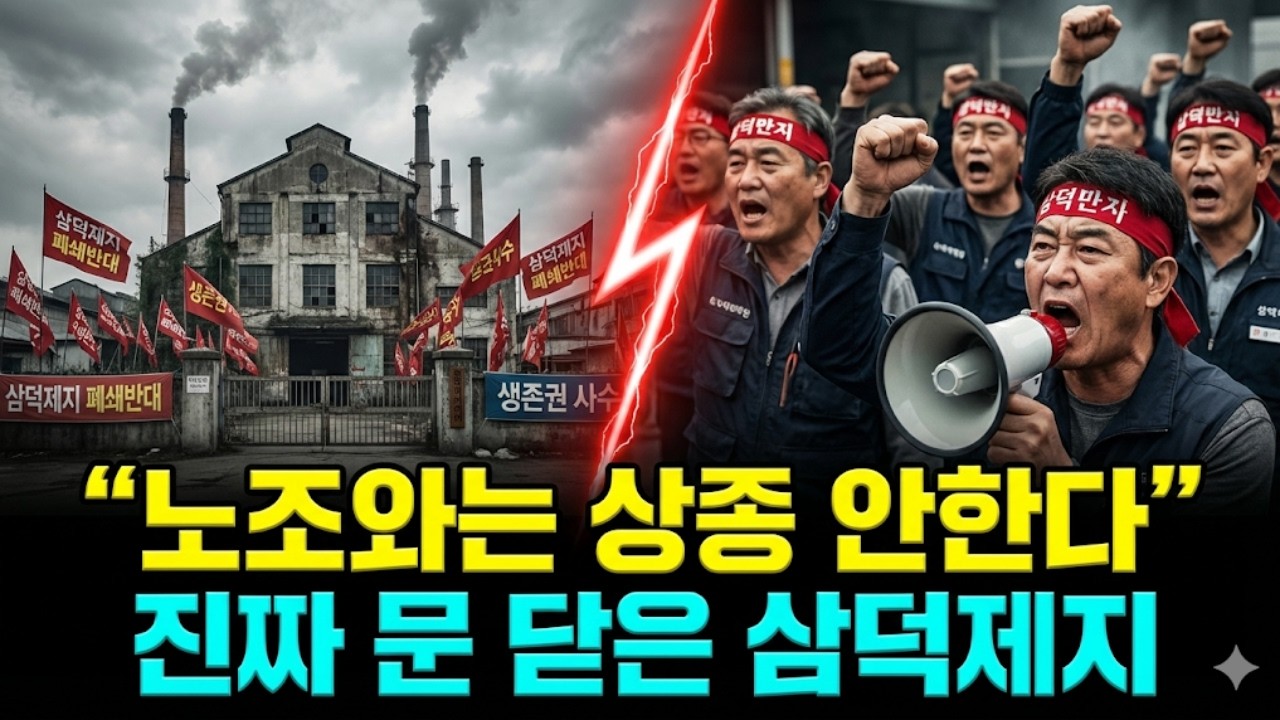 “설마 진짜 닫겠어?” 결국 폐업한 삼덕제지…전노협의 꾀임에 넘어간 노조의 치명적 오판