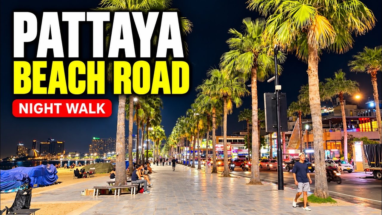 Pattaya Beach Road at Night 🇹🇭 | September 30, 9:30 PM Walking Tour