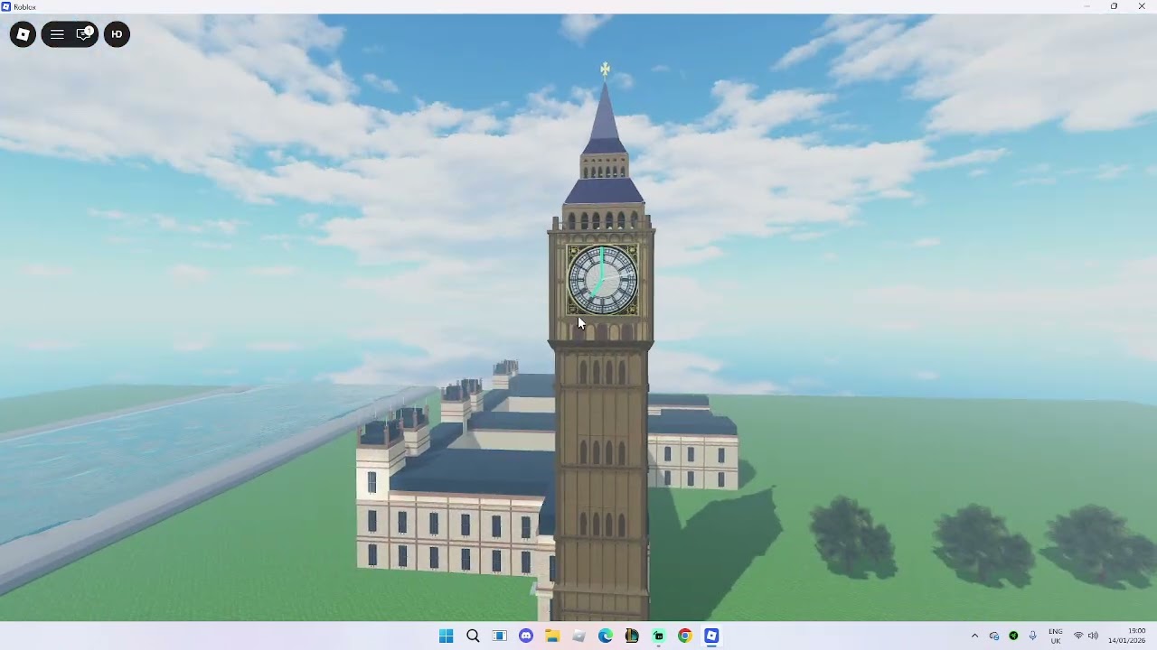 Big Ben chimes 7pm in my game