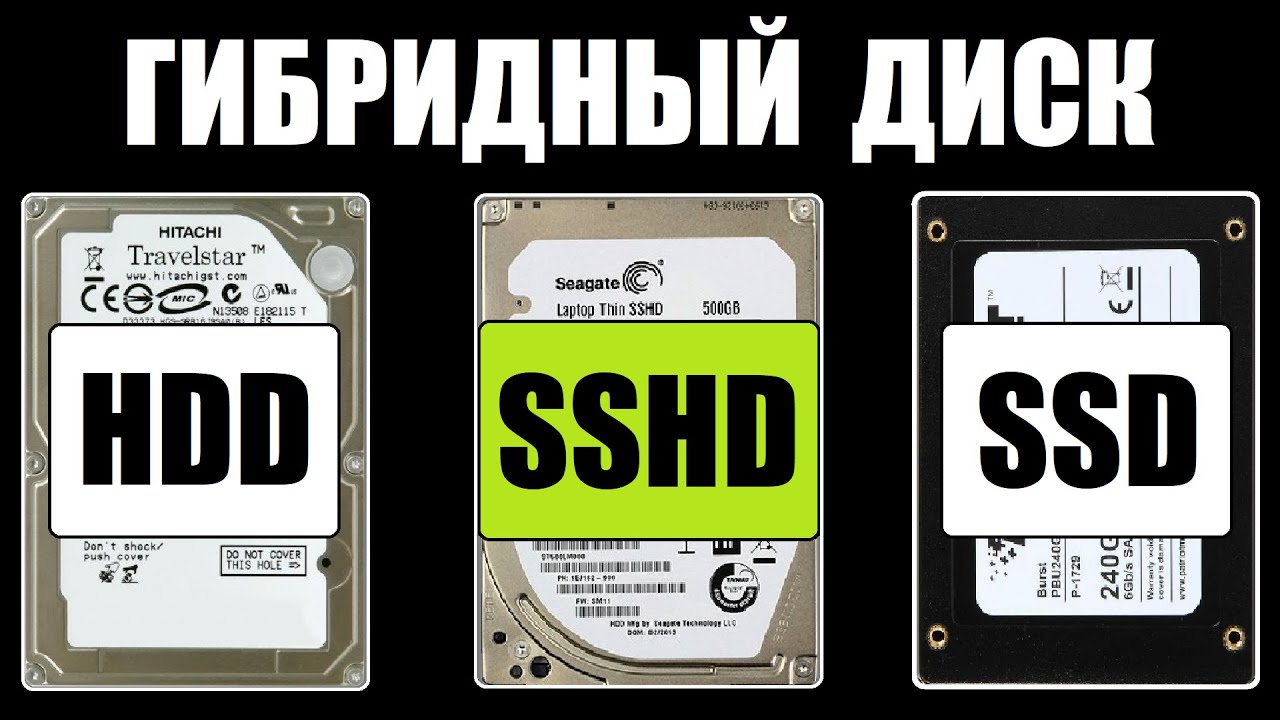 Гибридный жесткий диск SSHD или HDD + SSD