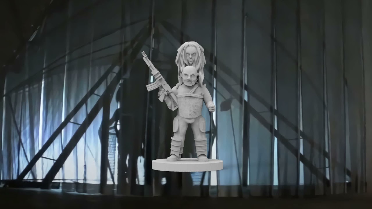 Thunderdome Ironbar Bassey 28mm Miniature Render