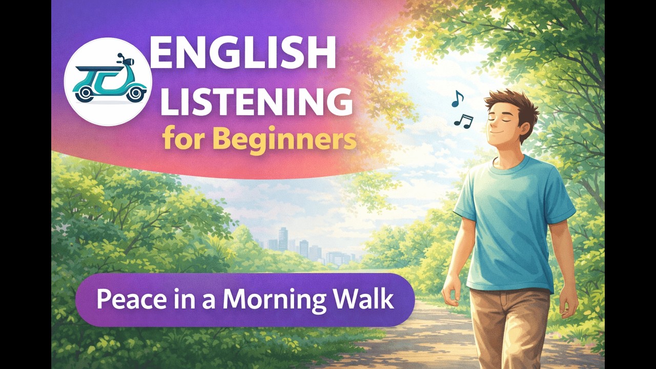 English Listening Practice for Beginners | Peace in a Morning Walk