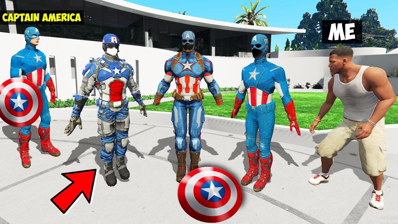 I Stole EVERY CAPTAIN AMERICA SUIT From CAPTAIN AMERICA in GTA 5!