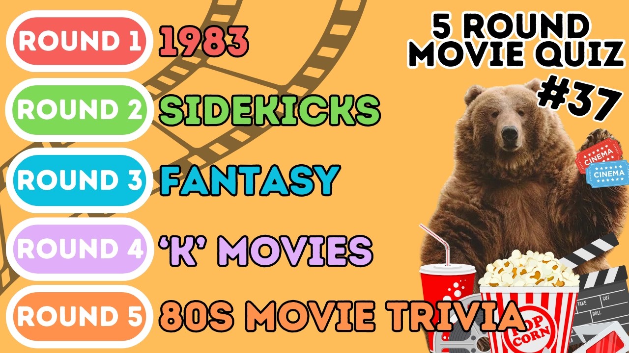 The 5 Round Movie Quiz | 1983, Sidekicks, Fantasy, 'K' Films and 1980s Movie Trivia (37)