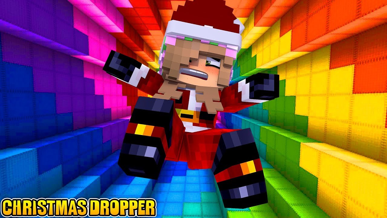 HARDEST CHRISTMAS DROPPER EVER | Minecraft Little Kelly Plays
