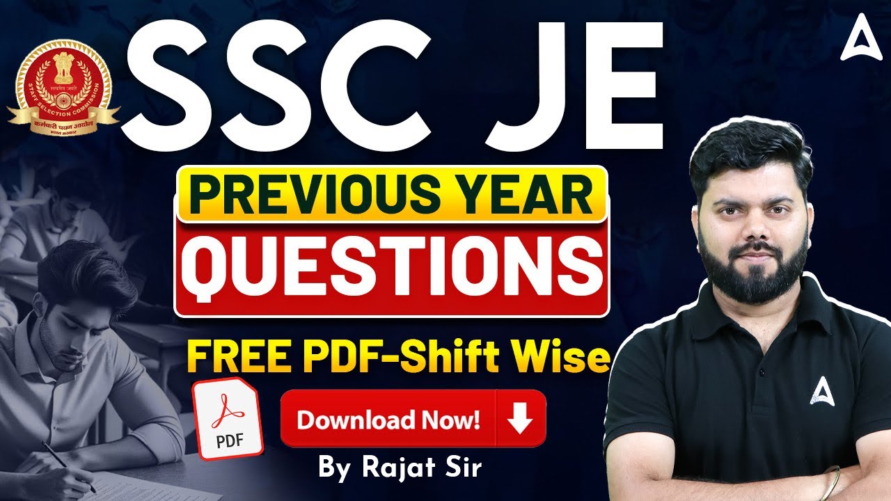 SSC JE Previous Year Questions PDF Notes📃 | SSC JE Free PDF Shift Wise✅