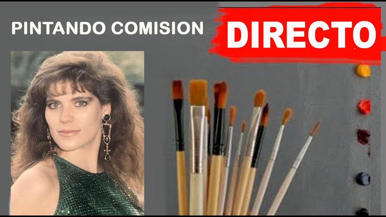 Directo - Pintando retrato al oleo